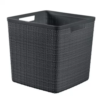 CURVER košara Jute kvadratna 17L 28x28x27cm tamnosiva