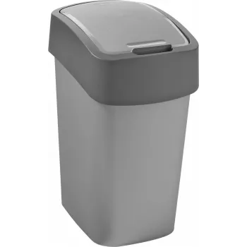 CURVER Flip Bin 9L kantica za smeće srebrna/siva