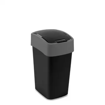 CURVER Flip Bin 25L kantica za smeće crna/srebrna