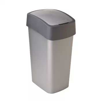 CURVER Flip Bin 45L kantica za smeće srebrna/siva