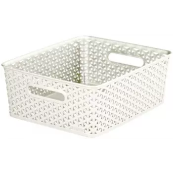 CURVER My Style M 13L krem pravokutna košara za odlaganje s efektom ratana