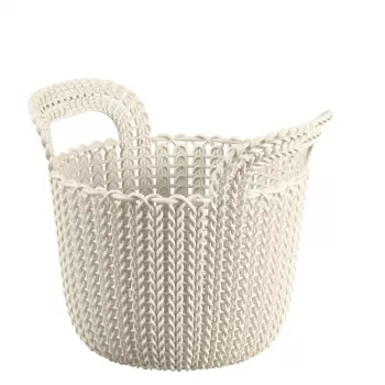 CURVER košara Knit XS okrugla 3L bijela 23x19x19cm