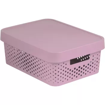 Curver Infinity kutija za spremanje od recikliranog materijala 11 L, 36 x 27 x 14 cm, ružičasta