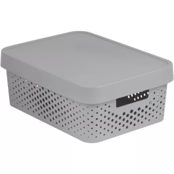 CURVER Recycled Infinity 11L Storage Box 36x27x14 cm Grey