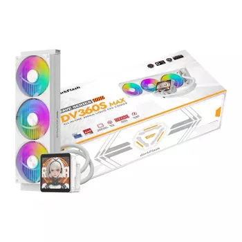DarkFlash DV360S MAX bijeli 360mm ARGB AIO tekuće hlađenje procesora