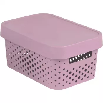 CURVER Infinity Recycled 4.5L Pink Storage Box 27x19x12cm