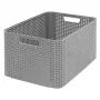 CURVER Style L kutija za spremanje 43,6 x 32,6 x 23 cm svijetlosiva efekt ratana 33L
