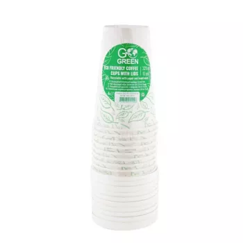 GOGREEN ekološke šalice za kavu s poklopcima 320 ml, 10 kom.