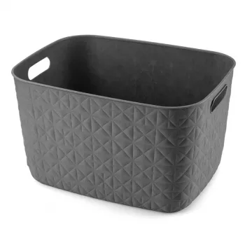 CURVER Softex L 19L košara za odlaganje, tamno siva, 37,9 x 29,2 x 22,1 cm