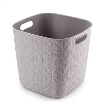 CURVER Softex četvrtasta košara za odlaganje 15L, kreda bijela, 27.9x27.9x26.9cm