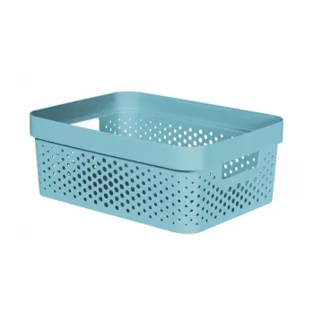 Curver Infinity Recycled 11L Storage Box Blue 36x27x14cm
