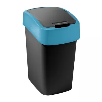 CURVER Flip Bin 9L kanta za otpad crna s plavim poklopcem