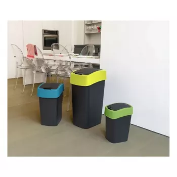 Curver Flip Bin 45L kanta za smeće crno/plava