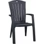 KETER Santorini složiva aluminijska vrtna stolica, siva, Textilene, UV otporna, vremenski otporna, 110 kg