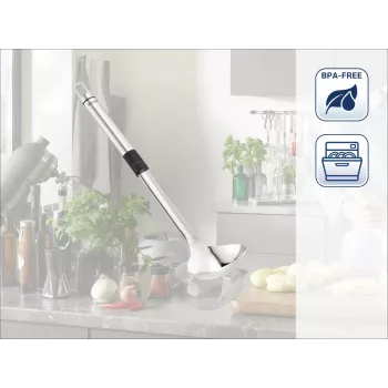 LEIFHEIT ProLine Small Soup Ladle, Stainless Steel, 30.5 cm, Dishwasher Safe