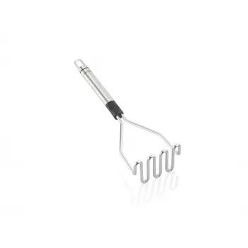 LEIFHEIT ProLine gnječilica za krumpir 103032 – 18/10 nehrđajući čelik, ergonomska crna ručka, periva u perilici posuđa, 285 mm