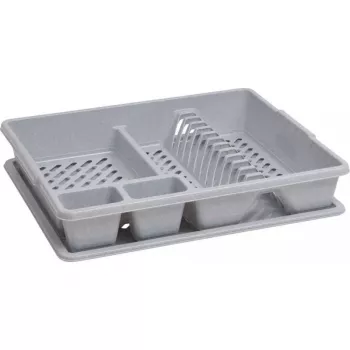 CURVER stalak za sušenje posuđa 45x38x8,8 cm sivi