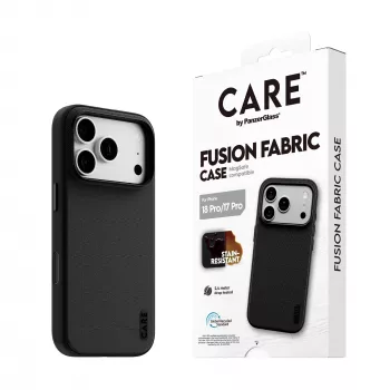 CARE by PanzerGlass Fusion Fabric futrola crna s MagSafe za iPhone 17 Pro