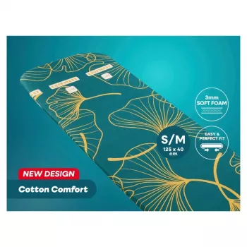 LEIFHEIT Cotton Comfort navlaka za dasku za glačanje S/M 125x40 cm plavo-bijela prugasta