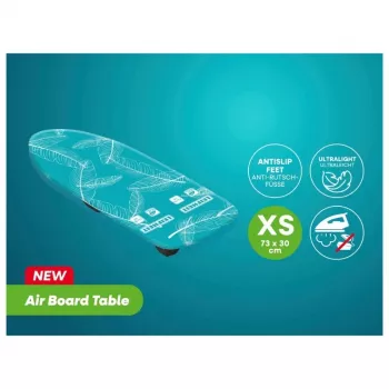 LEIFHEIT Air Board Table Compact daska za glačanje 70x30 cm, Thermo-Reflect, sklopiva, plavo-bijela