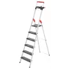 Hailo L100 TopLine 8050-607 aluminijske kućne ljestve, 6 stepenica, s višenamjenskom policom
