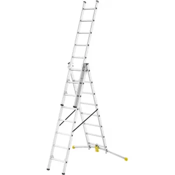 HAILO kombinirane ljestve HobbyLOT aluminij 2x8 + 1x9 prečki