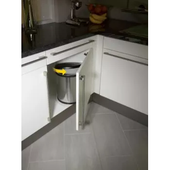 HAILO Compact-Box M 15L kanta za otpad na pedalu od nehrđajućeg čelika s poklopcem Soft-Close