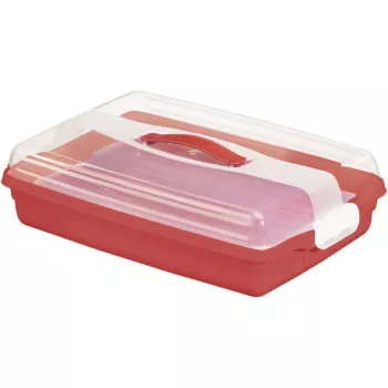 CURVER pravokutna kutija za prijevoz kolača 45x29,5x11,1 cm crvena