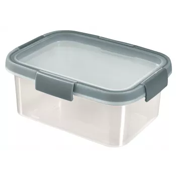 CURVER Smart Eco Fresh pravokutna kutija za pohranu 1,2L, prozirna sa zelenim poklopcem, 100 % reciklirana plastika