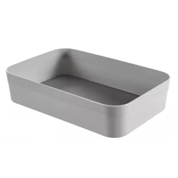 CURVER Infinity Recycled XL košara za odlaganje 23x15x5 cm siva