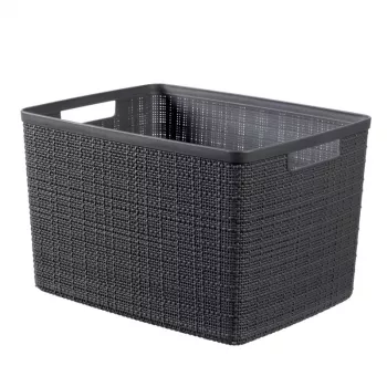 CURVER košara Jute L 20L 36x28x23cm tamnosiva