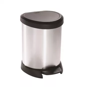 CURVER kanta za smeće s pedalom Deco Bin 5L srebrna