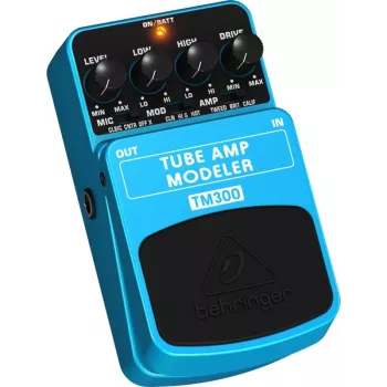 Behringer TM300 Tube Amp Modeler efekt pedal za električnu gitaru, plavo-crni