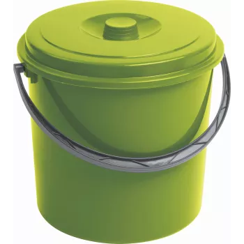 CURVER kanta s poklopcem 16L zelena