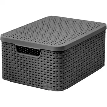 Curver Style M kutija za pohranu s poklopcem, 21,5L, tamnosiva, 39,3x29,3x18,7cm