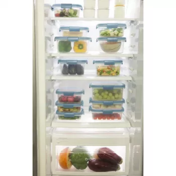 CURVER Smart Eco Fresh pravokutna posuda za hranu 5L prozirna sa zelenim poklopcem