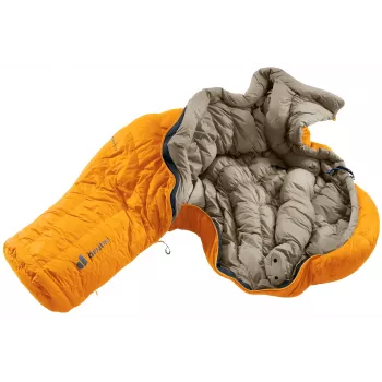 DEUTER Astro Pro 600 -12°C/10°F Magma-Titanium vreća za spavanje s perjem, lijevi patentni zatvarač