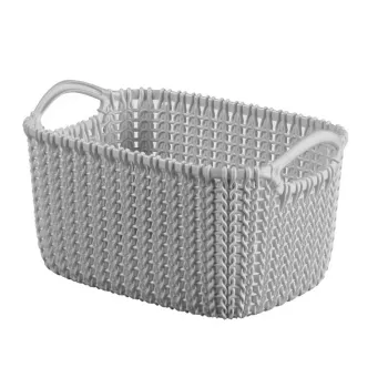 CURVER košara Knit XS pravokutna 3L, svijetlosiva, 25x18x14cm