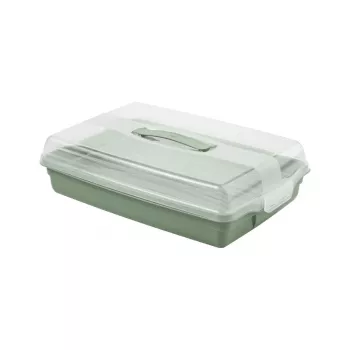 Curver pravokutna kutija za prijevoz kolača 45x29,5x11,1 cm, zelena
