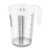 keeeper mjerna posuda s protukliznom funkcijom 1,5L Massimo Ø13.5x19cm, prozirna/siva