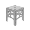 keeeper sklopivi vanjski stol M Timo, sivi, nosivost 80 kg, 46,5 x 44,5 x 55 cm