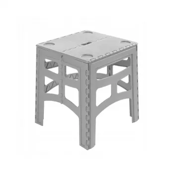 keeeper sklopivi vanjski stol M Timo, sivi, nosivost 80 kg, 46,5 x 44,5 x 55 cm