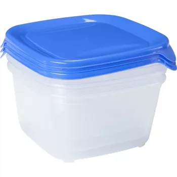 Curver Fresh & Go set od 3 kvadratne posude za svježu hranu 1,2L plavi