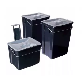 CURVER Biobox set kanti za smeće 2x10L + 6L sivi