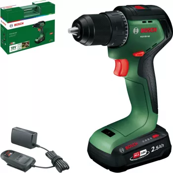 Bosch PSR 18V-60 akumulatorska bušilica-odvijač s baterijom od 2,5 Ah i punjačem