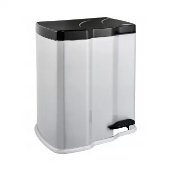 KEEEPER pedala kanta za odvajanje otpada 7+15L Gunnar 39,5x29x43,5cm svijetlosrebrna