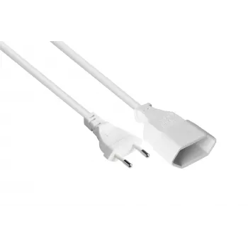 Kabelmeister SK0300-W010 euro produžni kabel, utikač tipa C na euro utičnicu, 1 m, 0,75 mm², bijeli