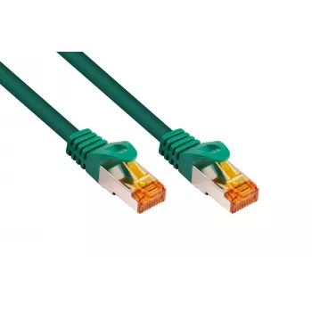 Kabelmeister RJ45 patch kabel Cat.7 sirovi kabel, visoko fleksibilan TPE plašt, bez halogena, zeleni, 1m