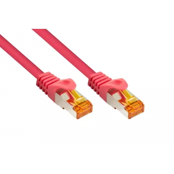 Kabelmeister RJ45 patch kabel Cat.7 S/FTP, visokofleksibilni TPE omotač, bez halogena, magenta, 7,5 m