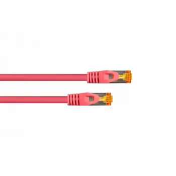 Kabelmeister RJ45 patch kabel Cat.7 S/FTP, visokofleksibilni TPE omotač, bez halogena, magenta, 7,5 m